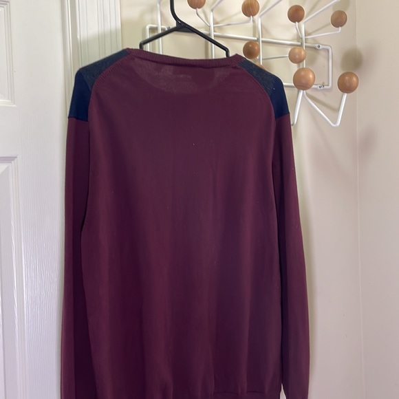 Lacsote - Argyle Style Sweater - Red / Navy - XL - Picture 8 of 13